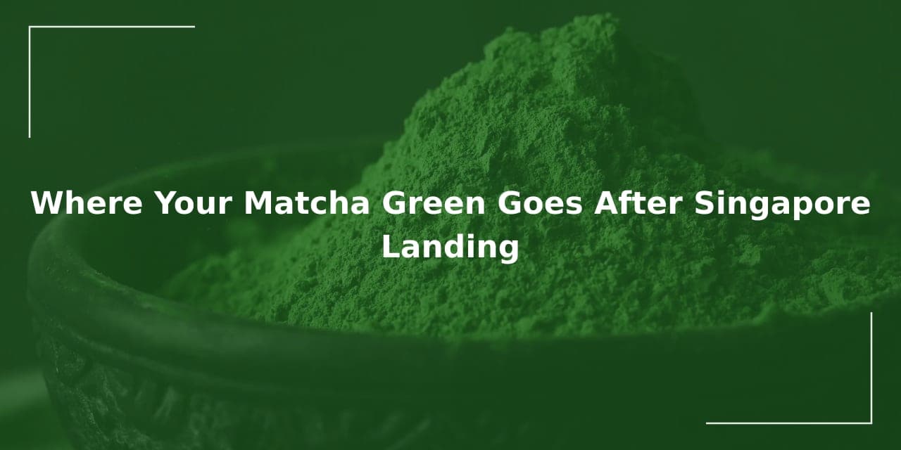 Where Matcha Green Goes After Singapore